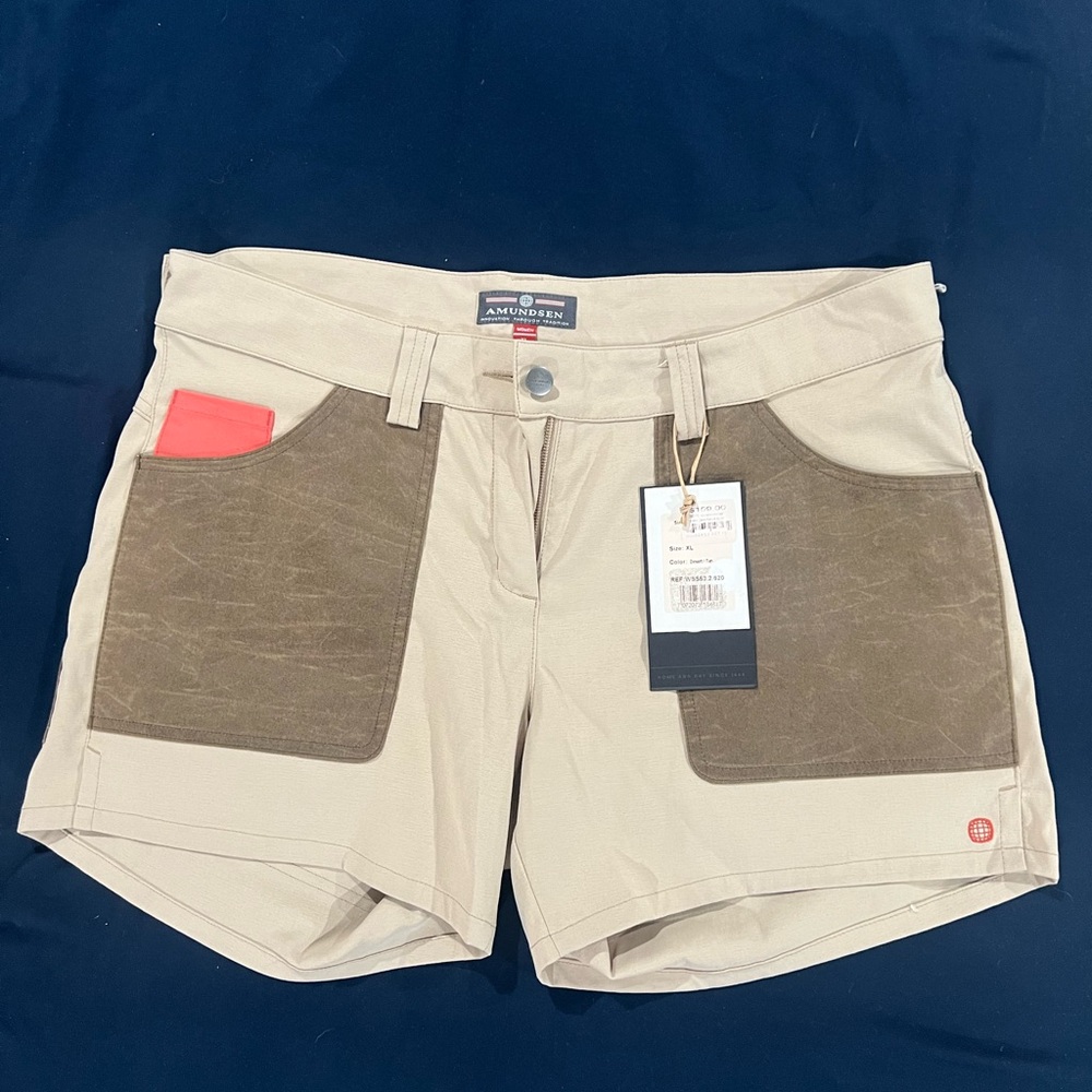 Amundsen field shorts - Desert Tan - 5 inch inseams. New with tags.